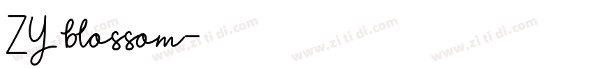 ZY blossom字体转换